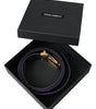 Dolce & Gabbana Purple Leather Gold Metal Buckle Belt Men