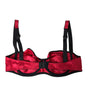 Dolce &amp; Gabbana Bordeaux Silk Stretch Balconcino Bra Underwear