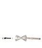 Dolce &amp; Gabbana White Black Polka Dot Polyester Bow Tie Men