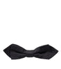 Dolce &amp; Gabbana Black Silk Adjustable Neck Men Bow Tie