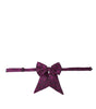 Dolce & Gabbana Purple Ribbon Silk Adjustable Neck Men Bow Tie