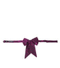 Dolce & Gabbana Purple Ribbon Silk Adjustable Neck Men Bow Tie