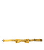 Dolce &amp; Gabbana Yellow Silk Adjustable Neck Men Bow Tie