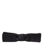 Dolce &amp; Gabbana Dark Gray Silk Adjustable Neck Men Bow Tie