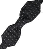 Dolce & Gabbana Black White Stitched Silk Men Neck Bow Tie