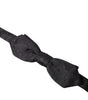 Dolce & Gabbana Black Brocade Silk Adjustable Neck Bow Tie