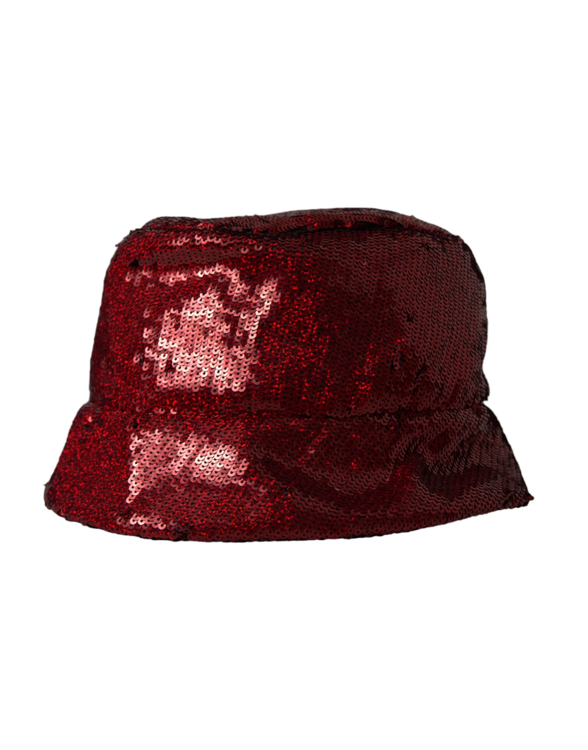 Bob en nylon à paillettes rouges Dolce &amp; Gabbana pour homme