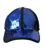 Casquette de baseball à sequins bleu royal Dolce & Gabbana pour homme