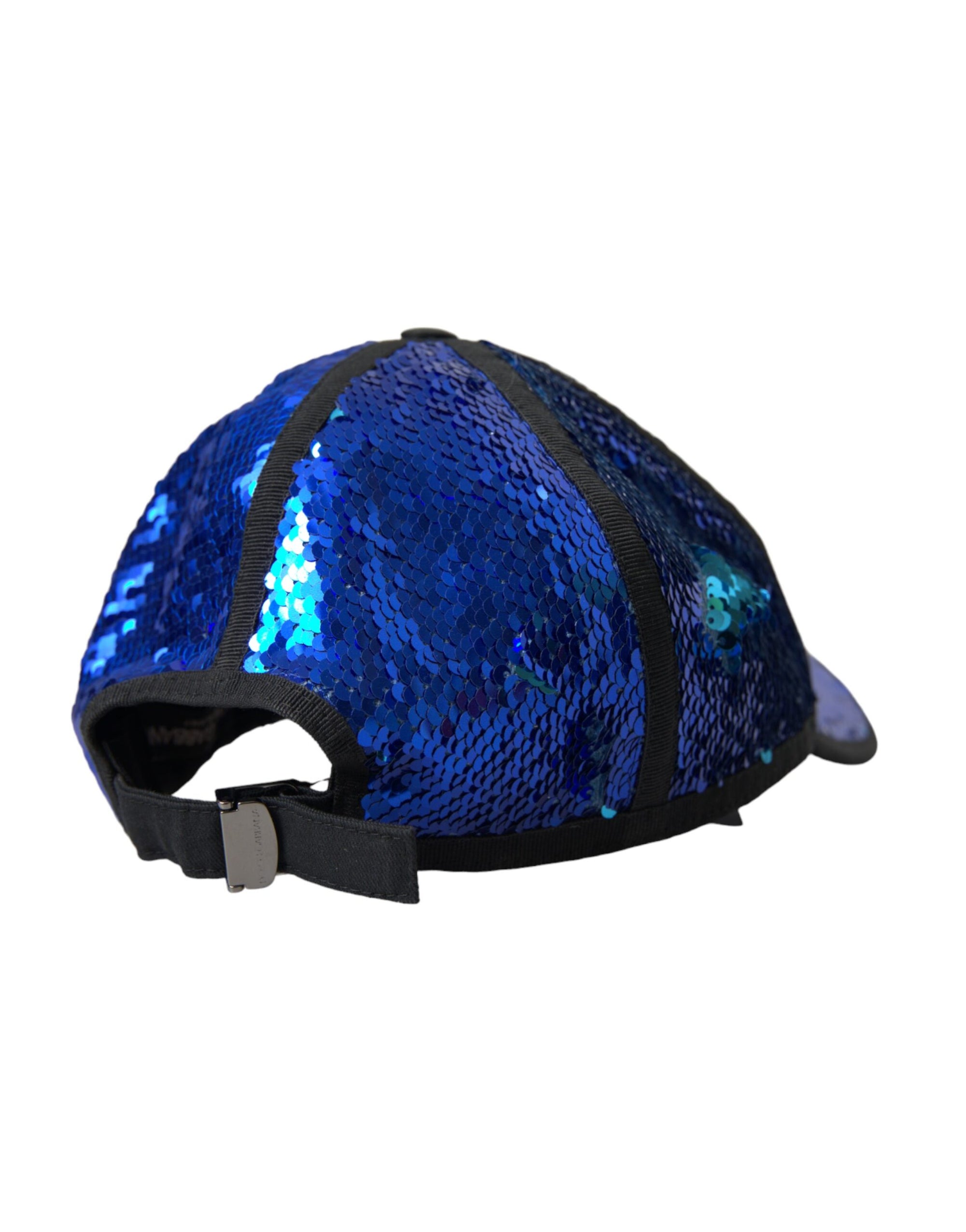 Casquette de baseball à sequins bleu royal Dolce & Gabbana pour homme