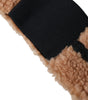 Dolce & Gabbana Brown Black Fleece Wool Head Band Hat Men