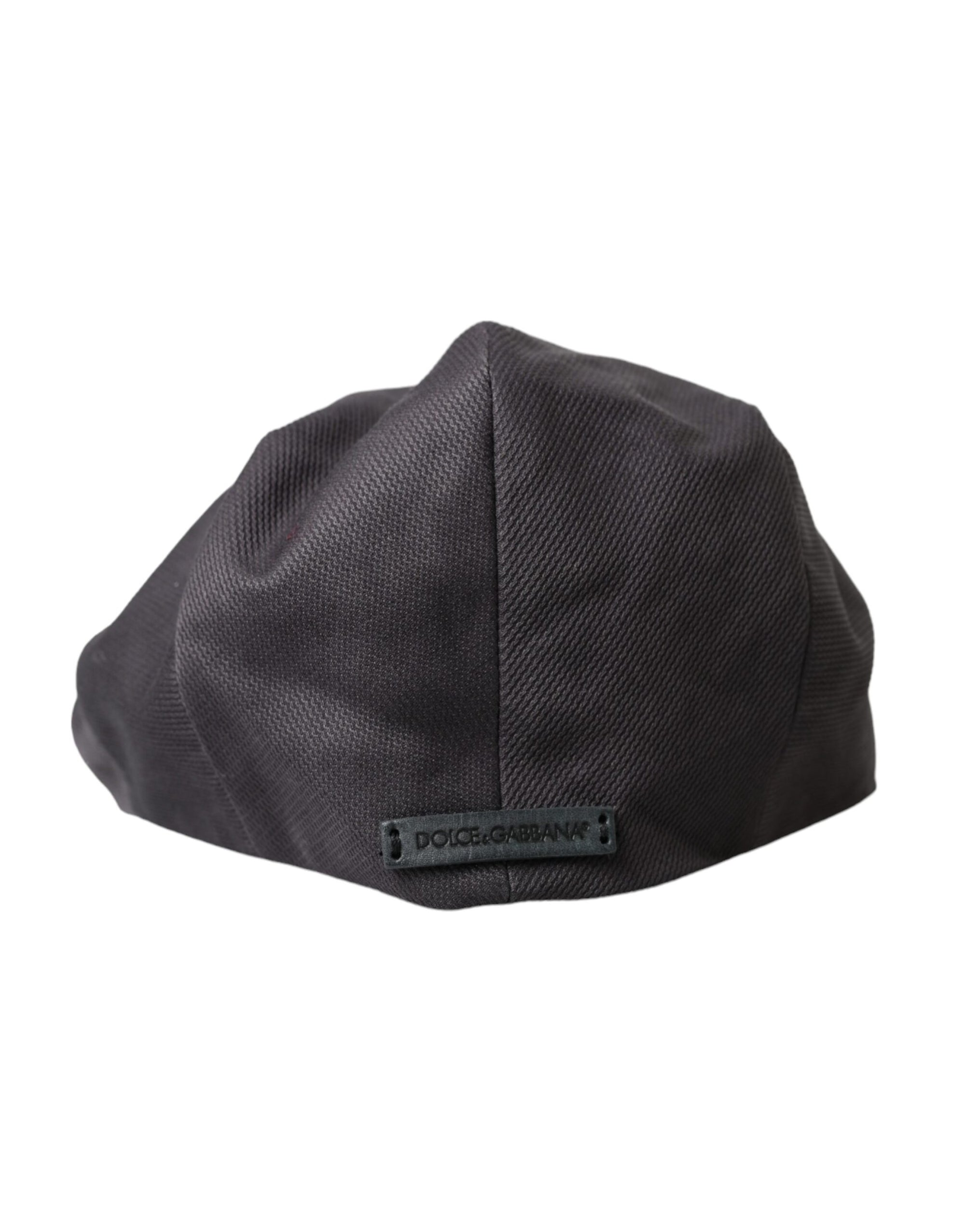 Casquette gavroche en coton gris Dolce & Gabbana pour homme
