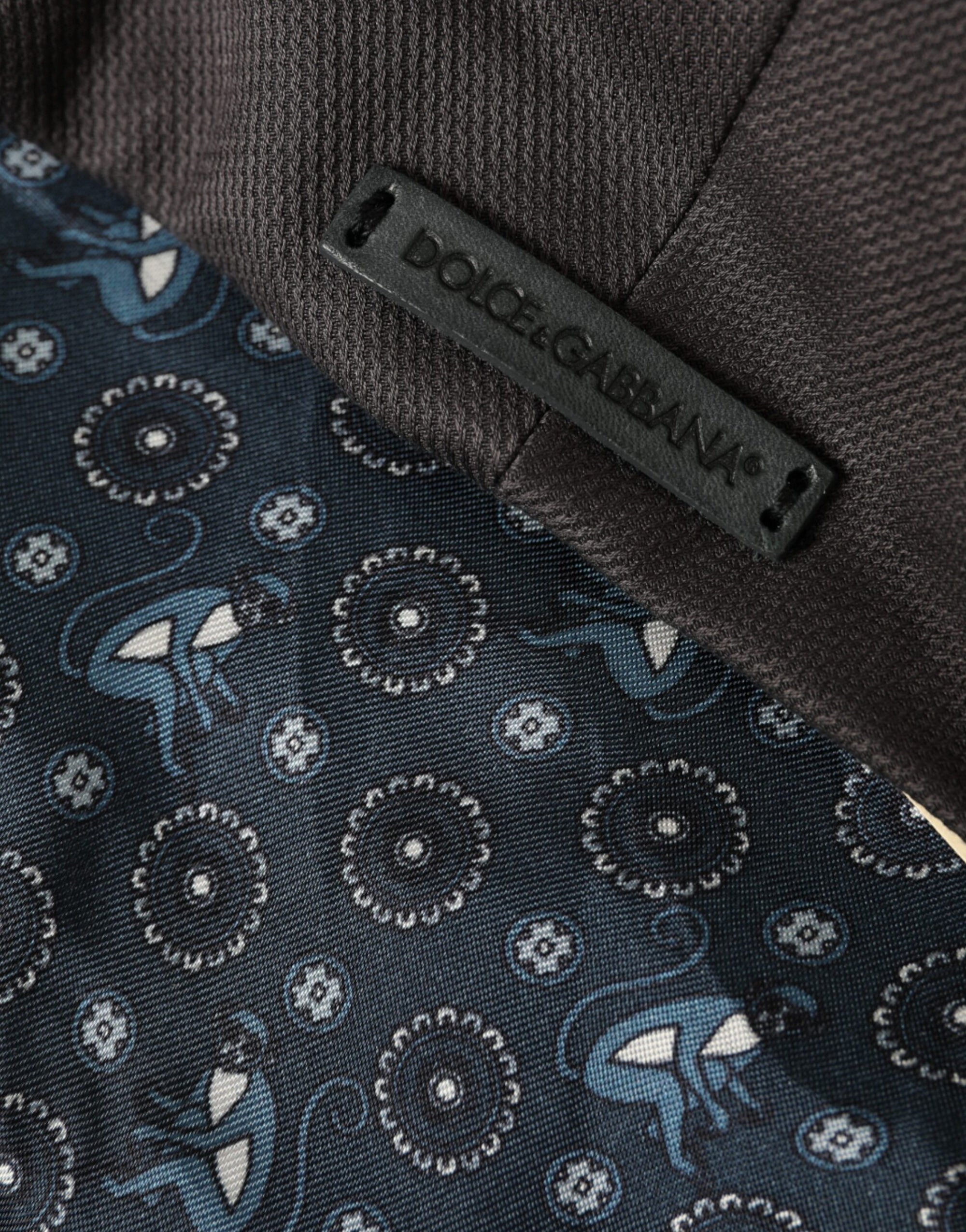 Casquette gavroche en coton gris Dolce & Gabbana pour homme