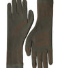 Dolce & Gabbana Brown Cotton Stretch Wrist Length Gloves