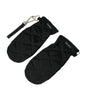 Gants mitaines en nylon matelassé noir Dolce &amp; Gabbana