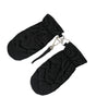 Gants mitaines en nylon matelassé noir Dolce &amp; Gabbana