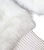 Dolce & Gabbana White Acrylic Knitted Fur Wrist Mitten Gloves