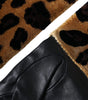 Dolce & Gabbana Brown Black Leopard Leather Elbow Length Gloves