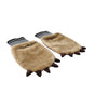 Dolce & Gabbana Beige Acrylic Knitted Fur Wrist Mitten Gloves