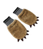 Dolce & Gabbana Beige Acrylic Knitted Fur Wrist Mitten Gloves