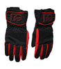 Dolce & Gabbana Black Red Nylon Wrist Length Gloves