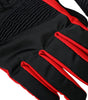 Dolce & Gabbana Black Red Nylon Wrist Length Gloves