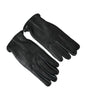 Dolce &amp; Gabbana Black Deer Leather Wrist Length Gloves