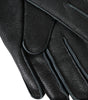 Dolce &amp; Gabbana Black Deer Leather Wrist Length Gloves