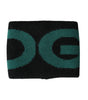 Bracelet Dolce & Gabbana en laine noire et verte avec logo #DGMILLENNIALS