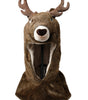 Dolce &amp; Gabbana Brown Deer Faux Fur Whole Head Hat