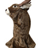 Dolce &amp; Gabbana Brown Deer Faux Fur Whole Head Hat