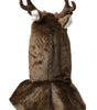 Dolce &amp; Gabbana Brown Deer Faux Fur Whole Head Hat