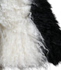 Dolce &amp; Gabbana Black White Stripes Mohair Fur Bucket Hat