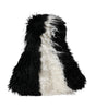 Dolce &amp; Gabbana Black White Stripes Mohair Fur Bucket Hat