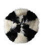 Dolce &amp; Gabbana Black White Stripes Mohair Fur Bucket Hat
