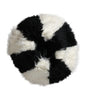 Dolce &amp; Gabbana Black White Stripes Mohair Fur Bucket Hat