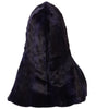 Dolce &amp; Gabbana Black Weasel Fur Whole Head Wrap Hat