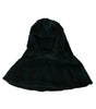 Dolce &amp; Gabbana Black Weasel Fur Whole Head Wrap Hat