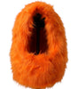 Dolce &amp; Gabbana Orange Faux Fur Whole Head Wrap Hat