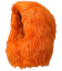 Dolce &amp; Gabbana Orange Faux Fur Whole Head Wrap Hat