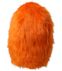 Dolce &amp; Gabbana Orange Faux Fur Whole Head Wrap Hat