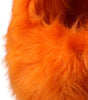 Dolce &amp; Gabbana Orange Faux Fur Whole Head Wrap Hat