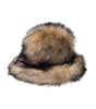 Dolce &amp; Gabbana Brown Faux Fur Modacrylic Fedora Hat
