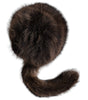 Dolce &amp; Gabbana Women Brown Raccoon Fur Bucket Hat