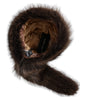 Dolce &amp; Gabbana Women Brown Raccoon Fur Bucket Hat