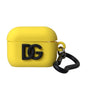 Dolce & Gabbana Yellow Silicone Logo Embossed Airpods Case
