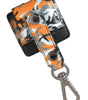 Dolce & Gabbana Multicolor Camouflage Print Leather Metal Airpods Case