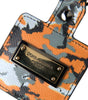 Dolce & Gabbana Multicolor Camouflage Print Leather Logo Metal Airpods Case