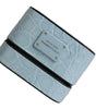 Dolce & Gabbana Light Blue Leather Metal Logo Plaque Airpods Case