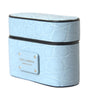 Dolce & Gabbana Light Blue Leather Metal Logo Plaque Airpods Case