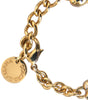 Dolce &amp; Gabbana Gold Tone Brass Chain MY DOG Heart Bracelet